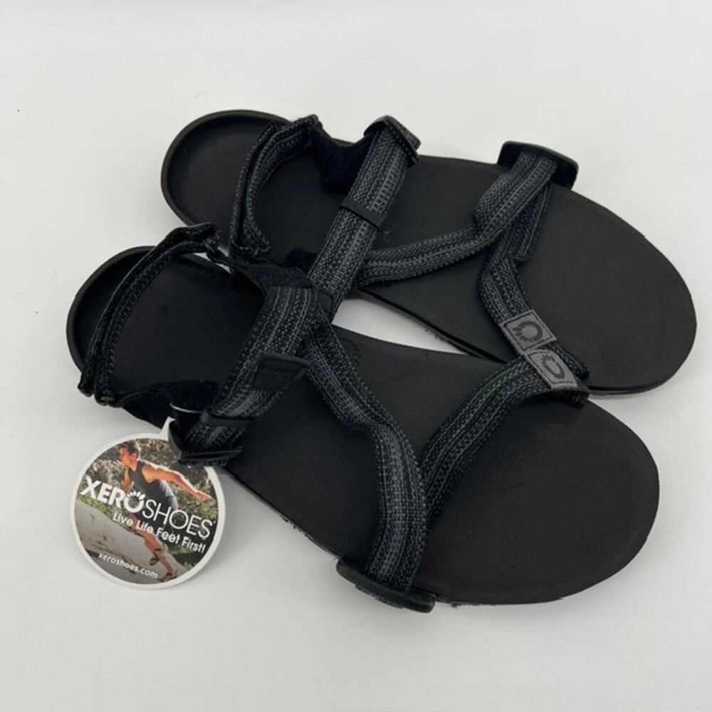 NEW Xero Shoes Z-Trail Barefoot Sandals Mens 9 Black Outdoor Water Adjustable